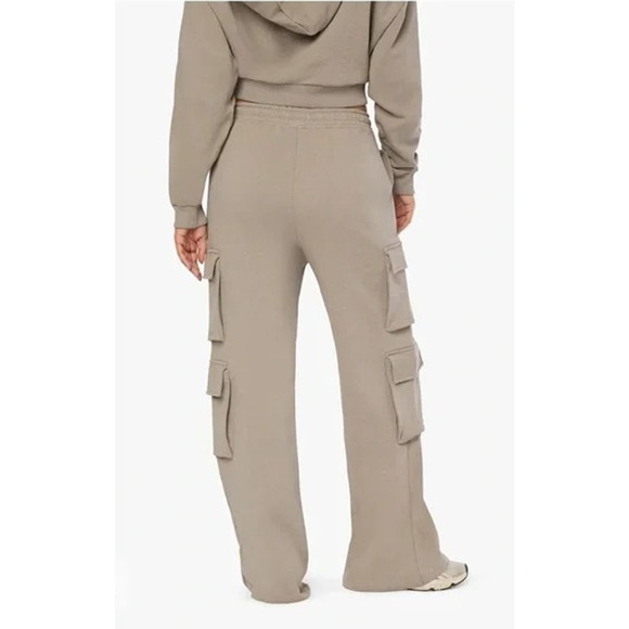 NWT Weworewhat Cargo Oversized Baggy Relaxed Fit High Rise Sweat Pants S Stone - Picture 5 of 15